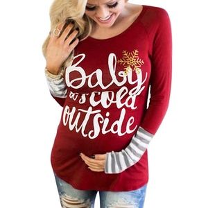 Baby It's Cold Outside Maternity Long Sleeve
